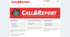 Desktop Screenshot of call-report.com
