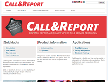 Tablet Screenshot of call-report.com